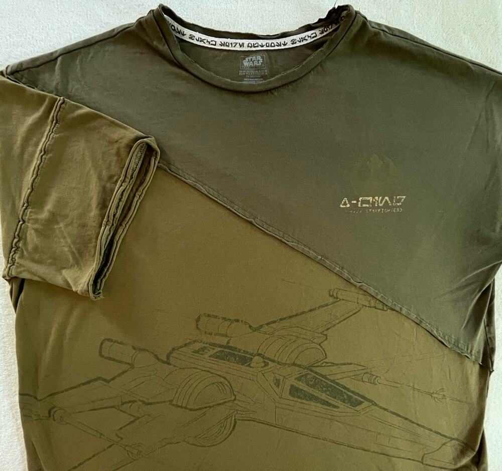 Disney Star Wars Galaxy's Edge Resistance X-Wing Shirt Mens XL Colorblock